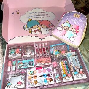 Sanrio Little Twin Stars Mini Backpack and Make up Complete Set